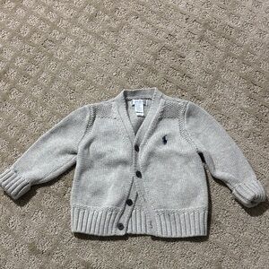 Polo by Ralph Lauren Light Gray Kids Sweater